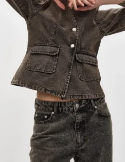 Liandra-M Denim Jakke - Brun