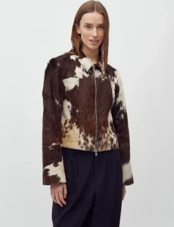 Pre-order Joline-M Cow Leather Jakke - Print
